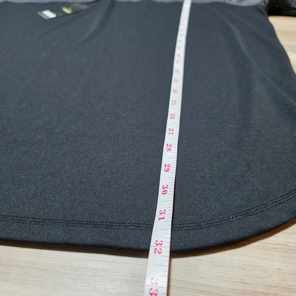 Haggar Pullover Mens XLT Grey Black Quarter Zip In Motion Big & Tall NWT Stretch